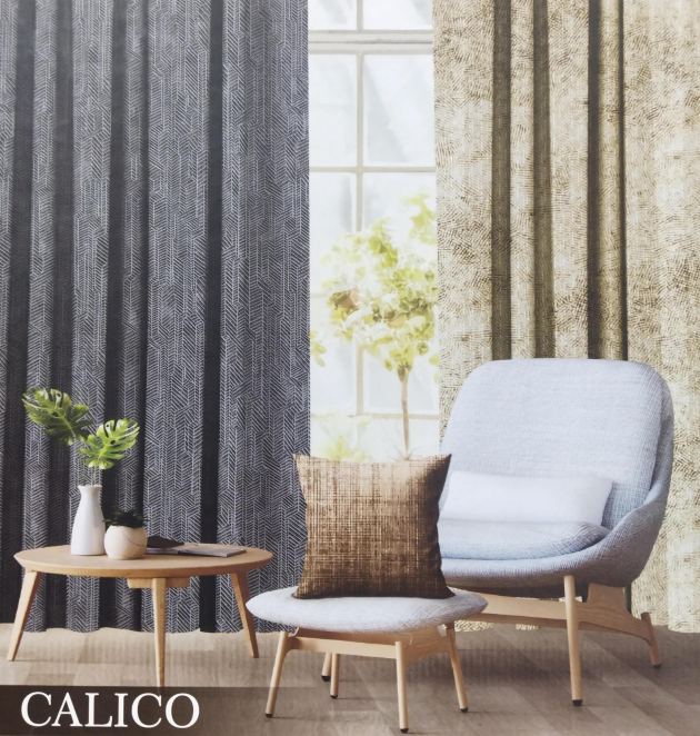 CALICO Curtains and Cushions
