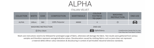 ALPHA FABRIC BY SAROM