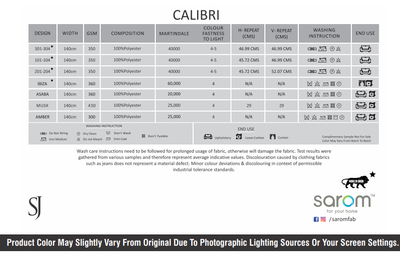 Calibri Fabric