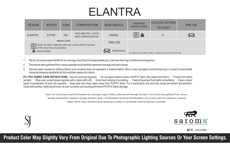 Elantra Fabric